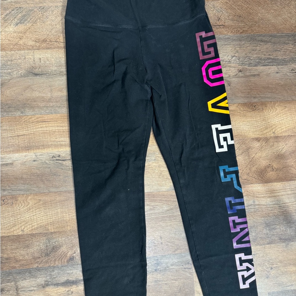 PINK VS Women Black Leggings Size XL